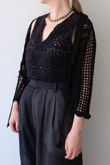 crochet lace cardigan