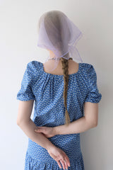 puff sleeve flower dress
