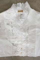 cutwork lace frill cardigan