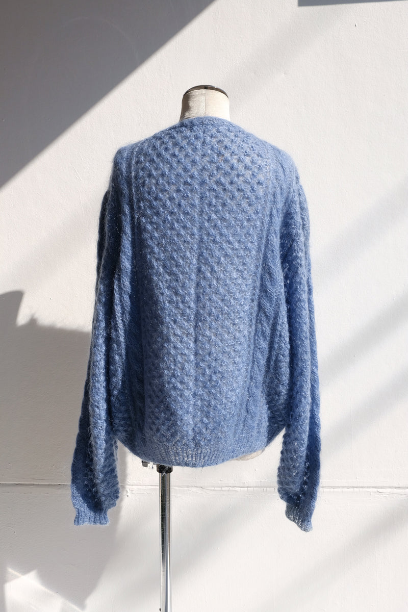 mohair knit cardigan