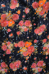 flower print long skirt
