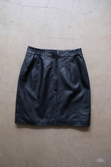 leather mini skirt
