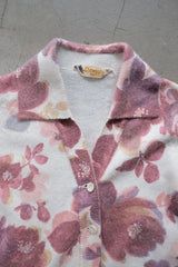 floral knit cardigan