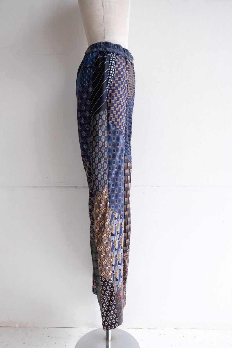 tie patchwork easy pants