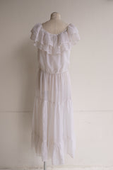 frill tiered long dress