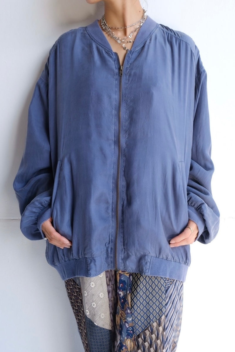 silk blouson