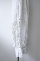 lace ballon cropped pants