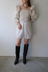 mermaid fin linen blouse