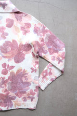 floral knit cardigan