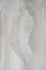 antique frill collar night long dress