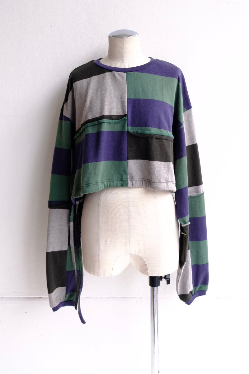 cropped jersey top
