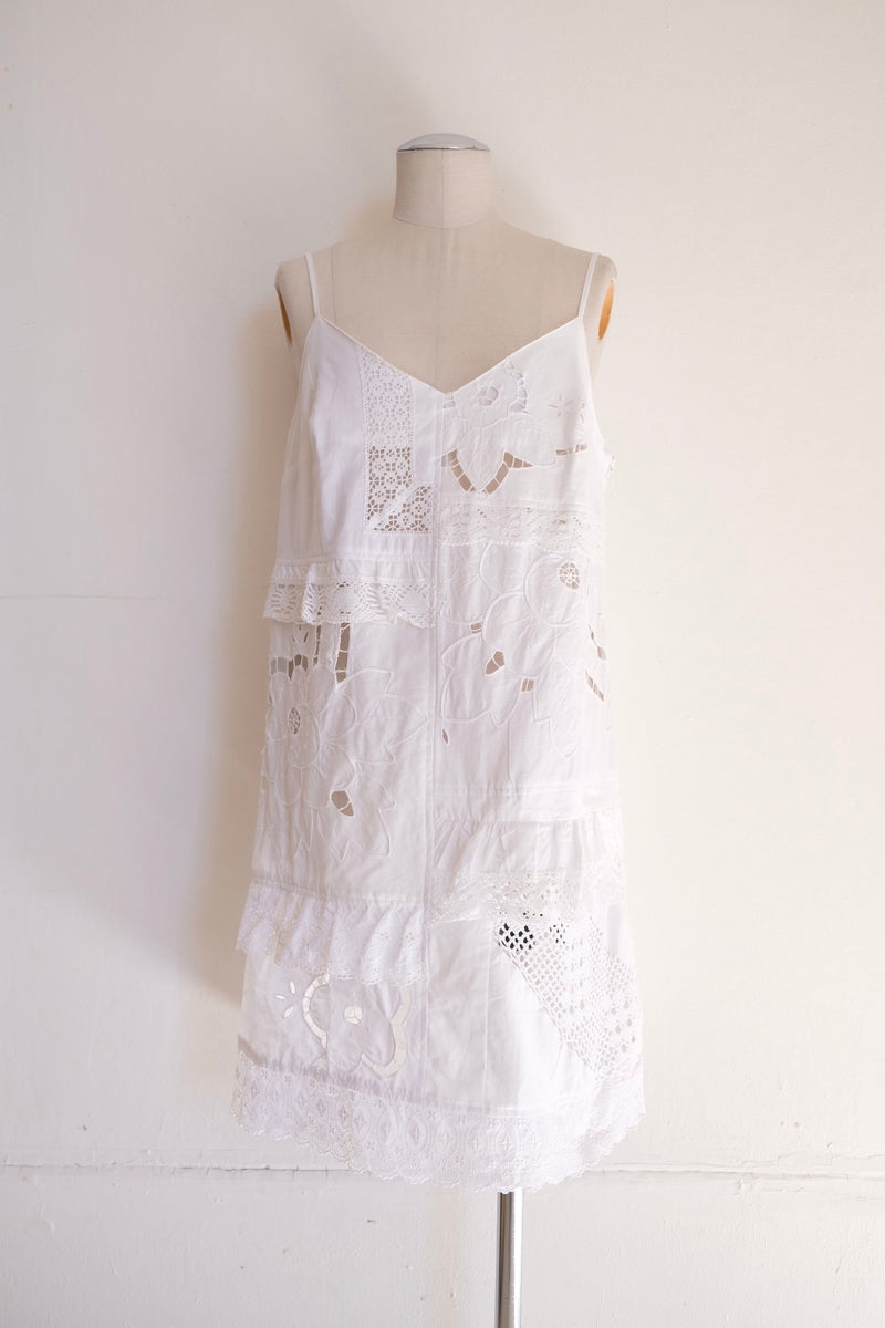 cutwork lace camisole dress