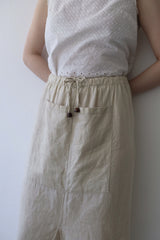 linen long skirt