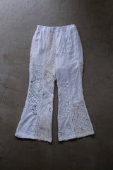 crochet lace flare pants