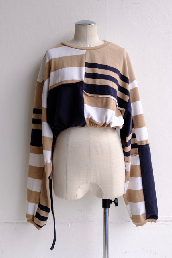 cropped jersey top