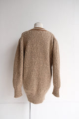 line wool cardigan