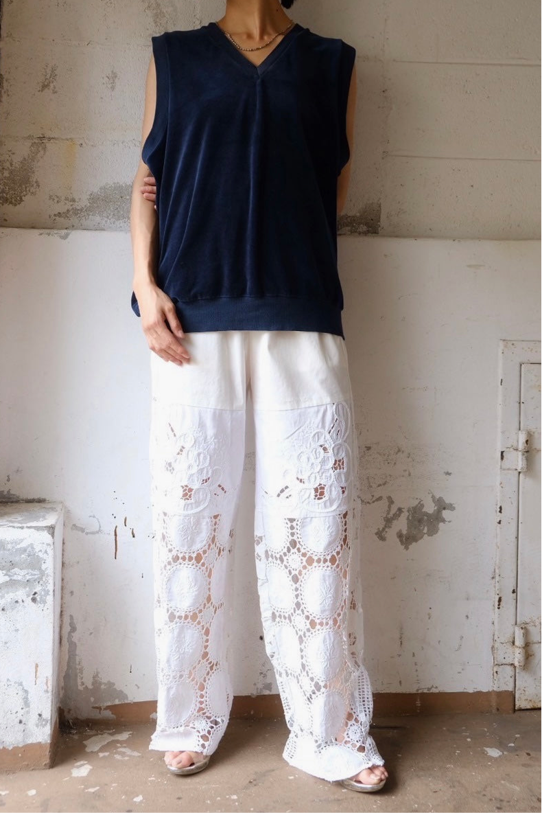 crochet lace pants F