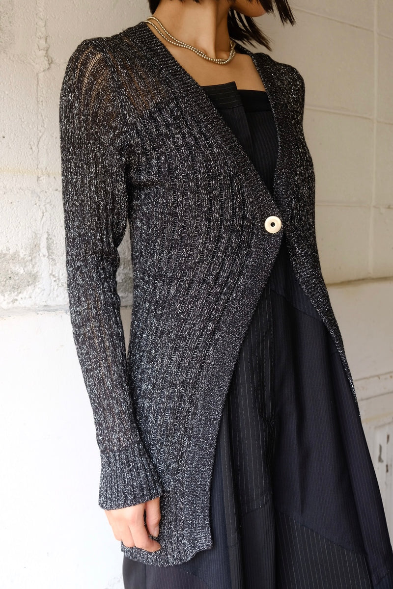 knit long sleeve cardigan