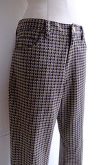 houndstooth pattern pants