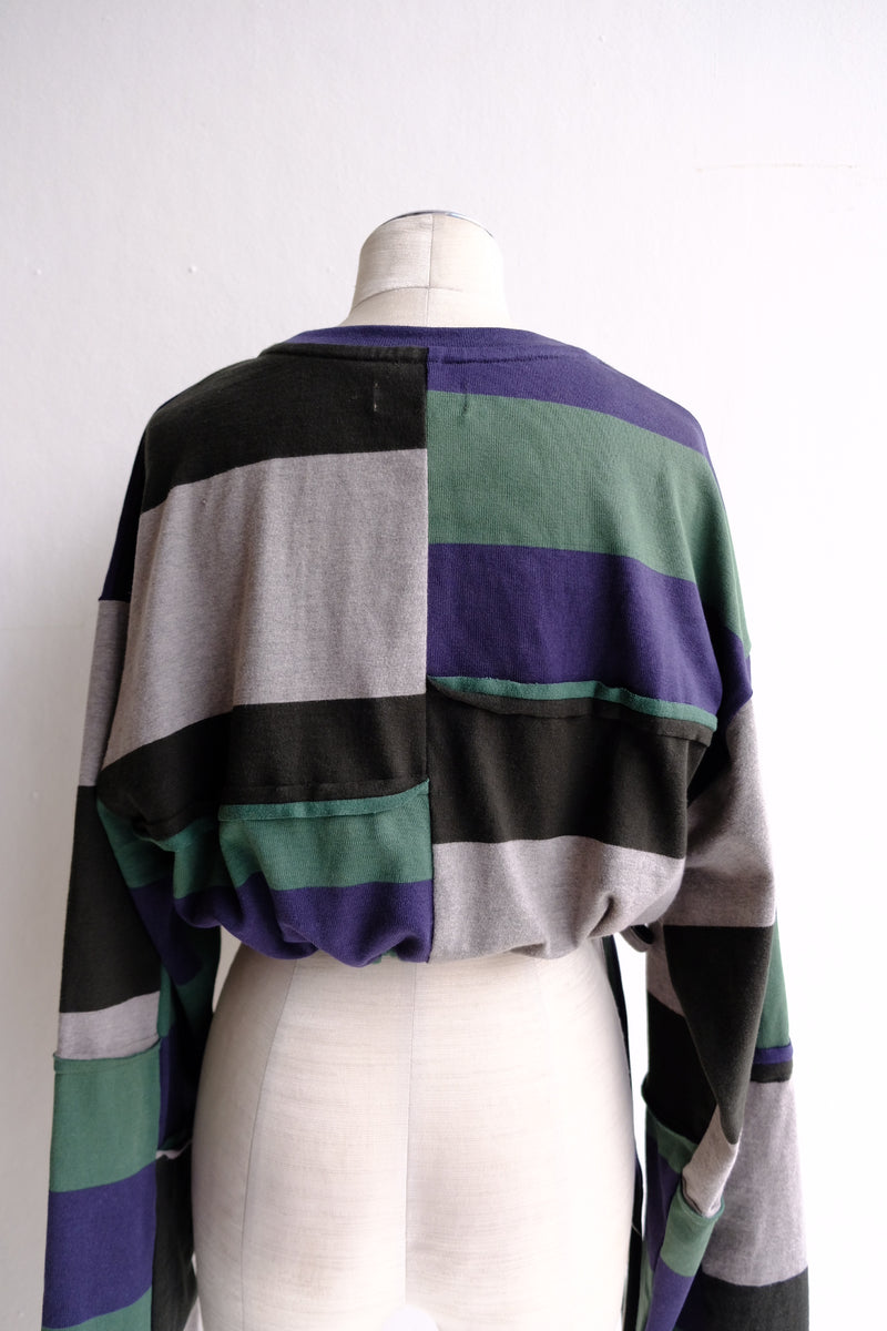 cropped jersey top