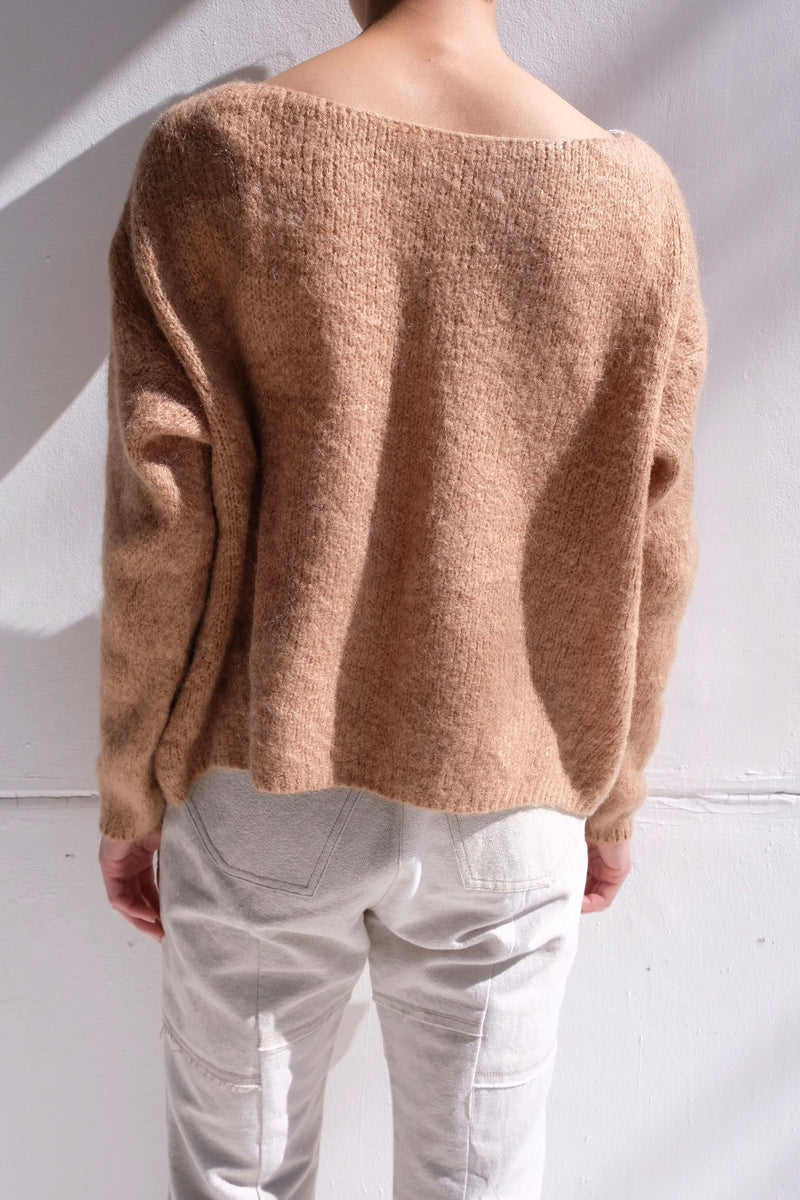 mohair knit cardigan