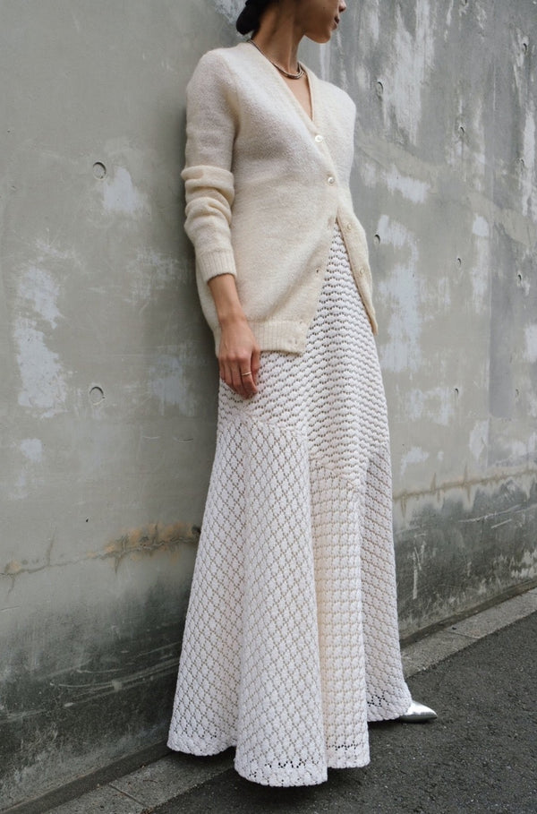 french vintage lace skirt