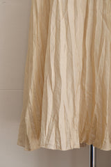 crepe long skirt