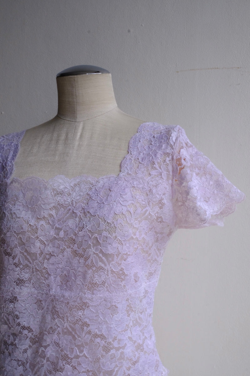 flower lace square neck tops