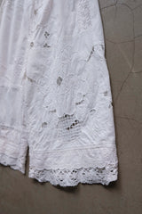 cutwork lace frill half pants