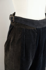 waist belt corduroy pants