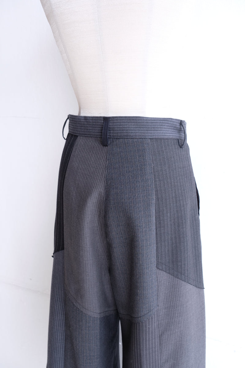 summer  suit tuck wide pants