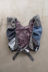 tweed frill backless top