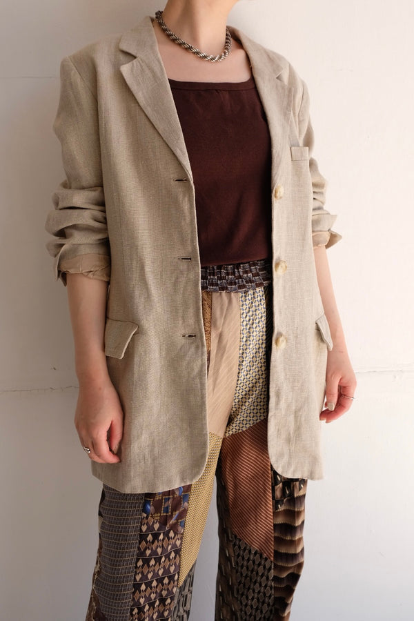 linen tailored jacket