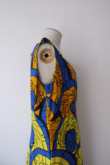 african batik nosleeve dress