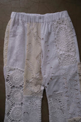 crochet lace flare pants