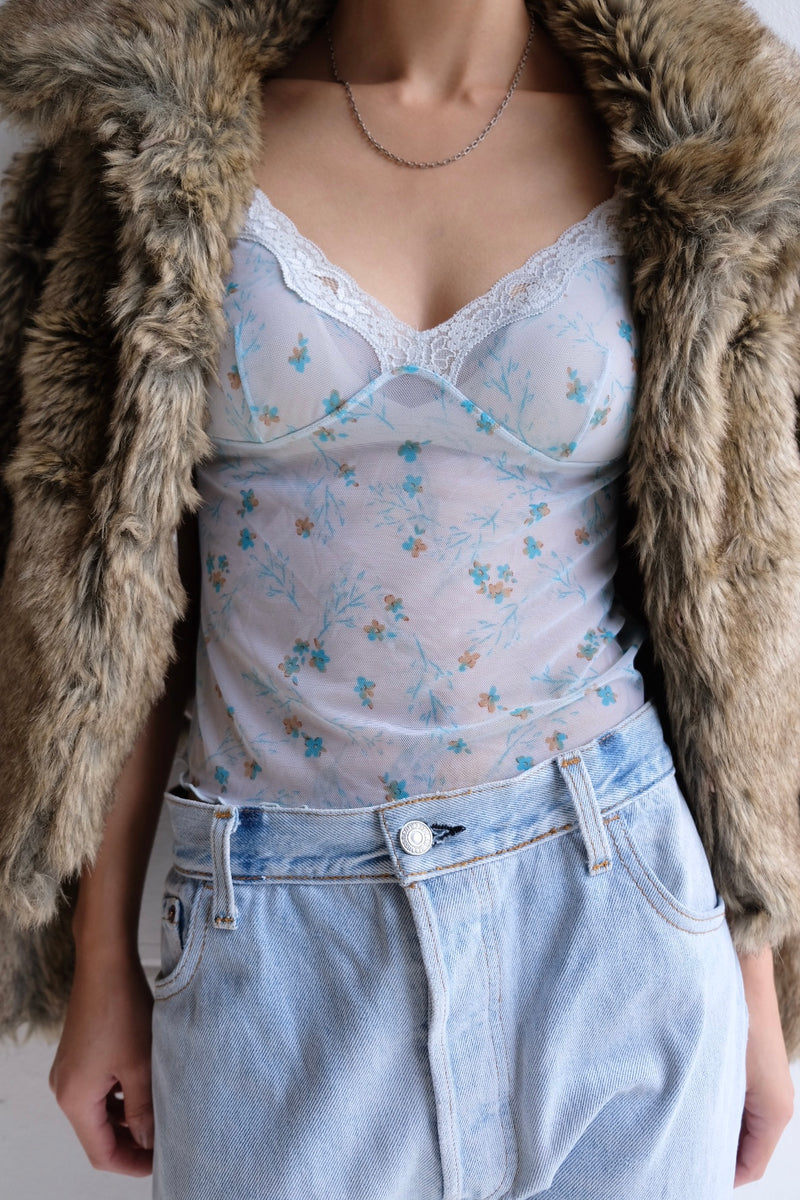 slip flower camisole