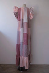stripe frill dress