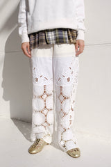 crochet lace pants