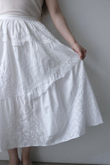 cotton flare skirt