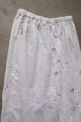 cutwork lace frill half pants