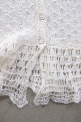 mohair knit cardigan