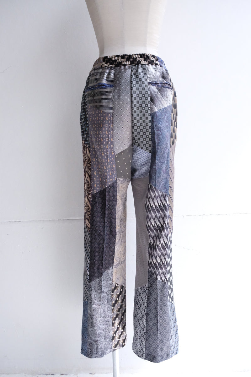 tie patchwork easy pants