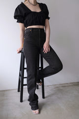 dead stock black denim pants