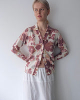 floral knit cardigan