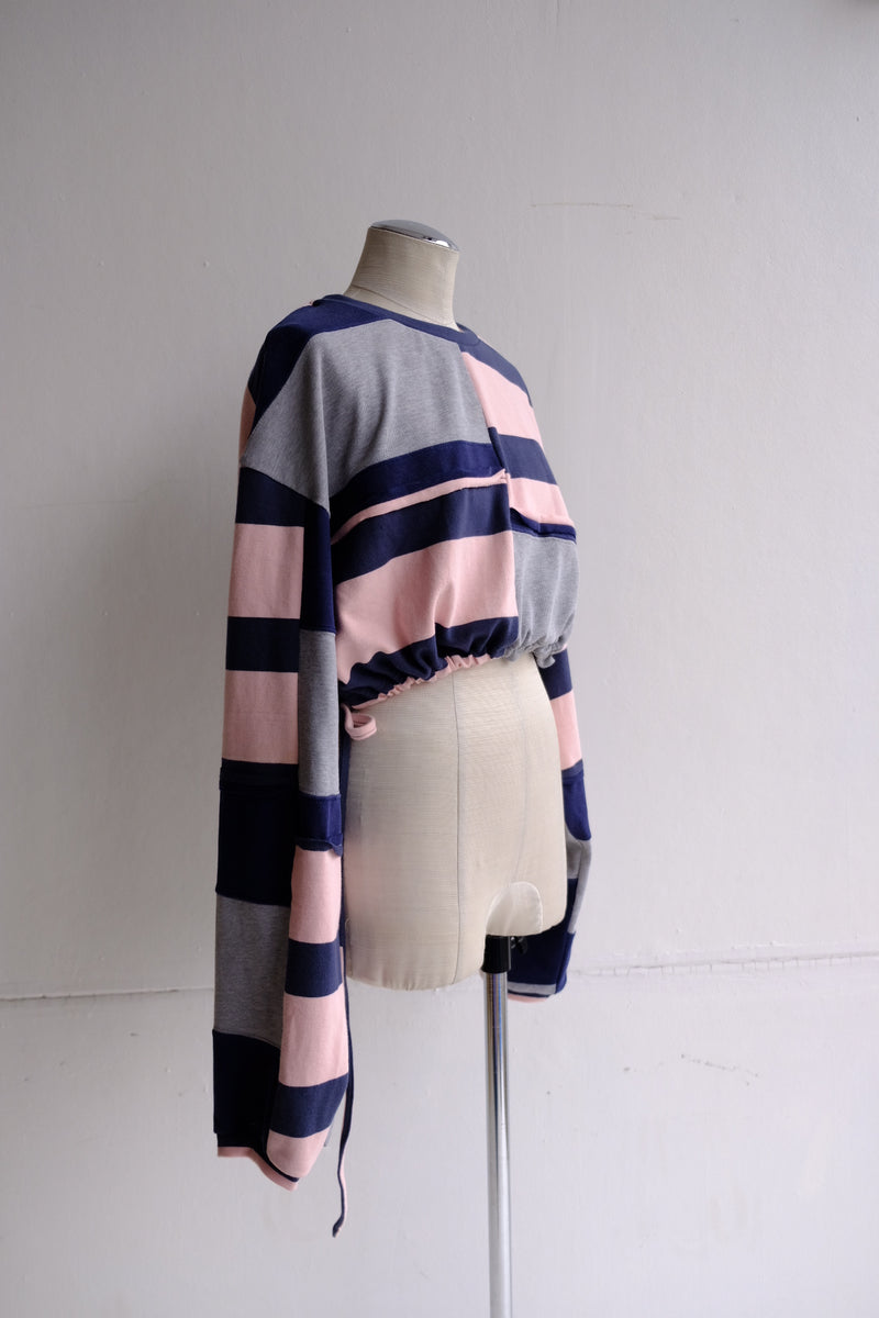 cropped jersey top
