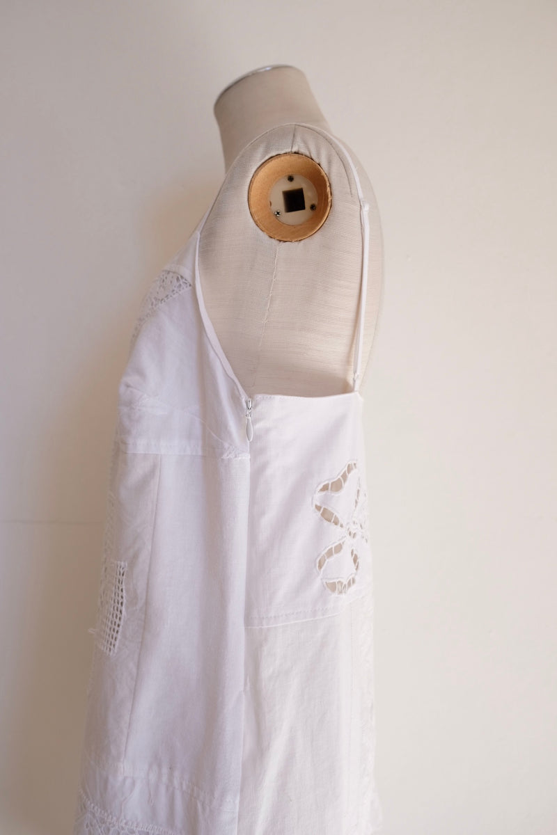 cutwork lace camisole dress