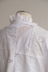 cutwork lace frill cardigan