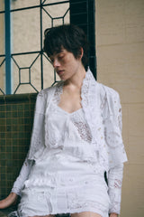 cutwork lace camisole dress