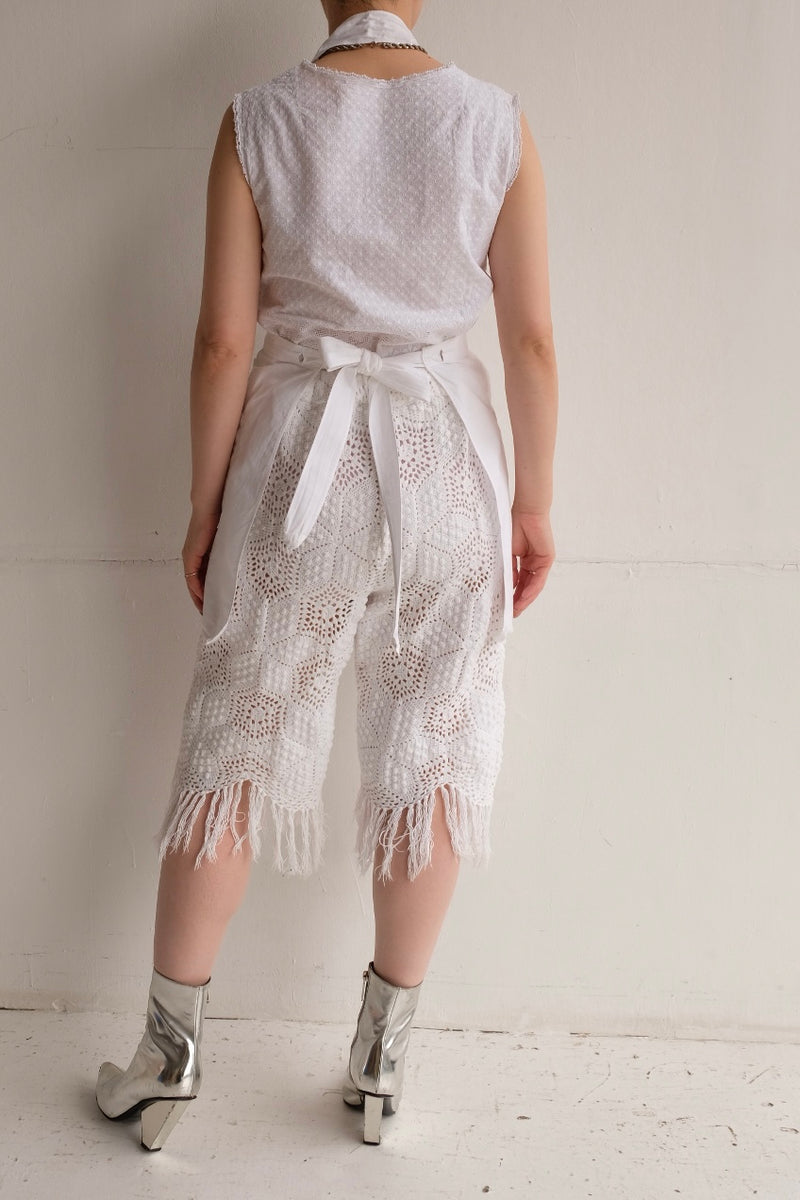 crochet lace half pants