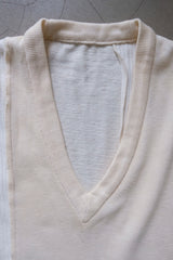 military rib patchwork vest